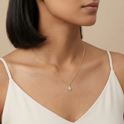 Gold Prism Shine Lab Grown Diamond Pendant