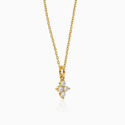 Gold Prism Shine Lab Grown Diamond Pendant