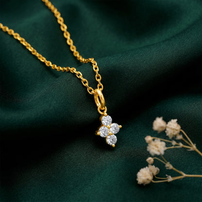 Gold Prism Shine Lab Grown Diamond Pendant