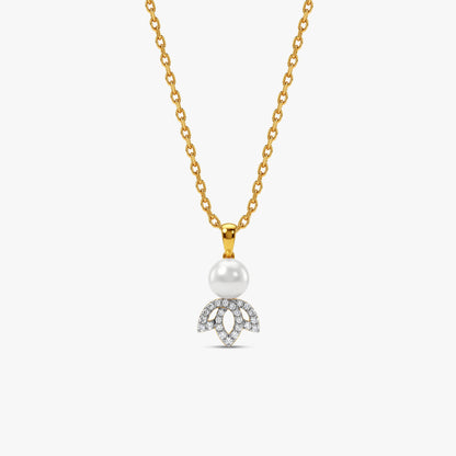 Gold Lupita Lab Grown Diamond Pendant