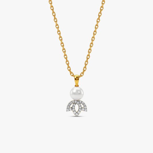 Gold Lupita Lab Grown Diamond Pendant