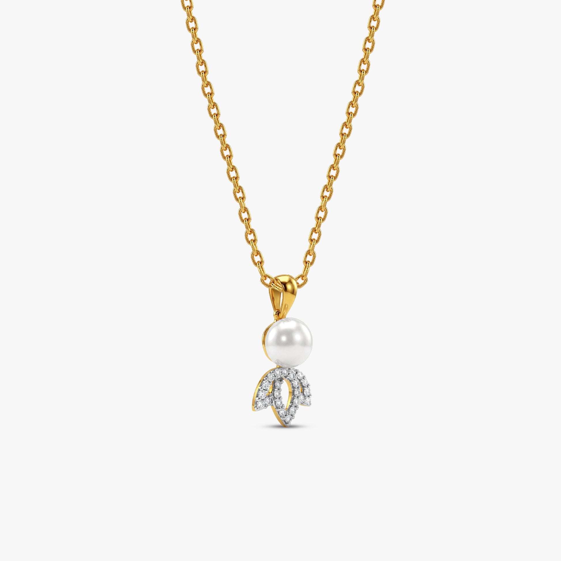 Gold Lupita Lab Grown Diamond Pendant