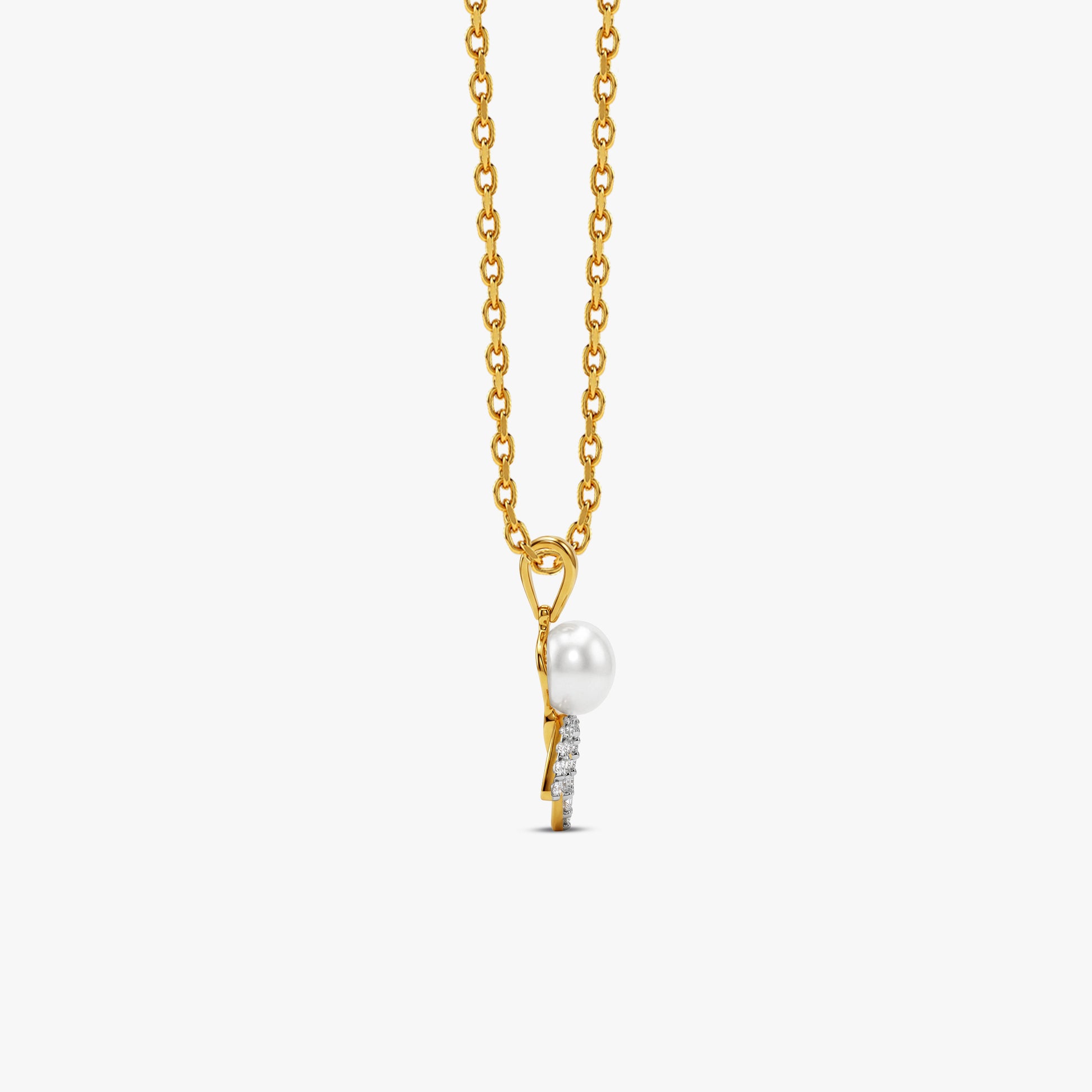 Gold Lupita Lab Grown Diamond Pendant