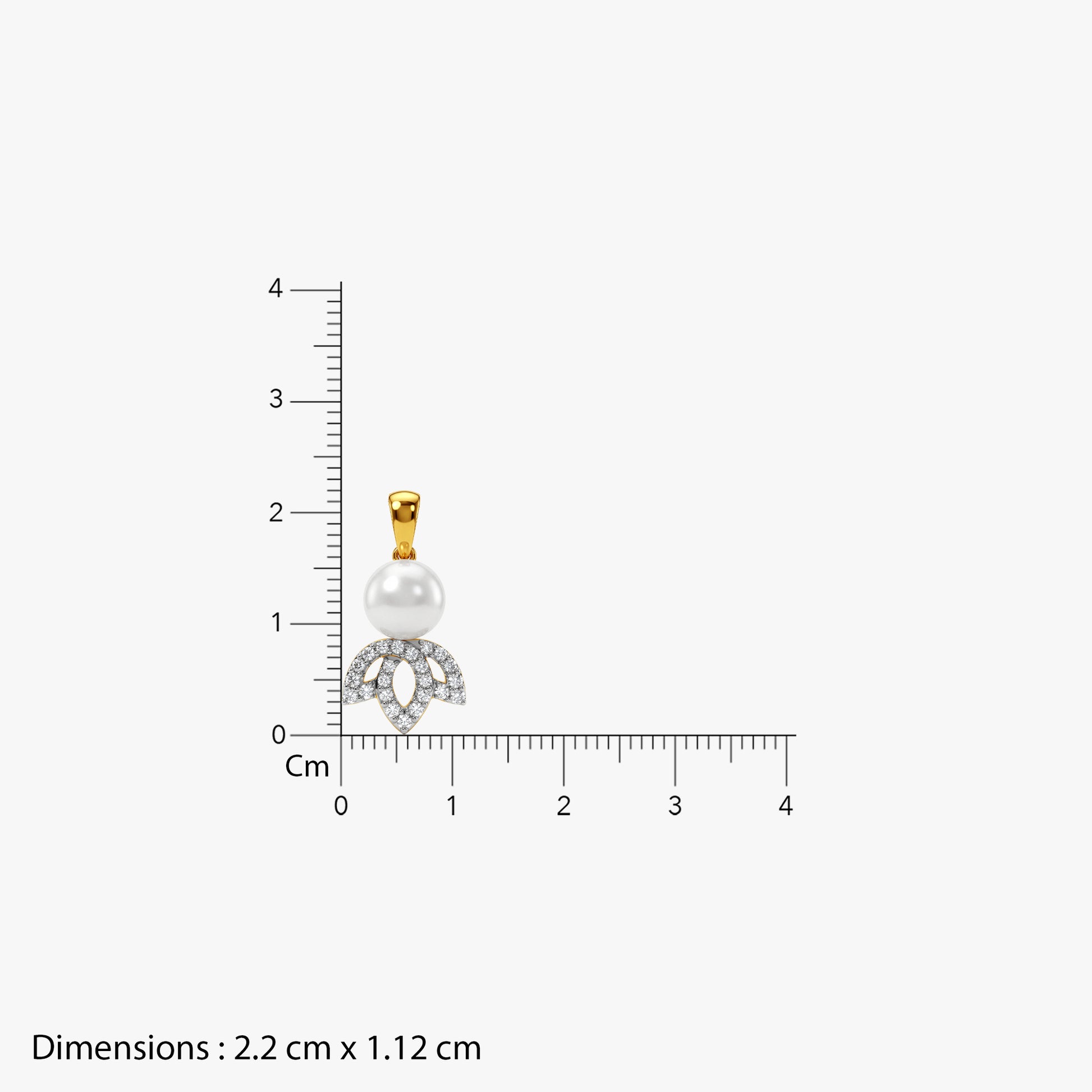 Gold Lupita Lab Grown Diamond Pendant