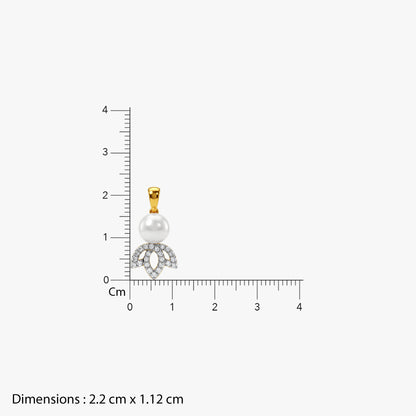Gold Lupita Lab Grown Diamond Pendant