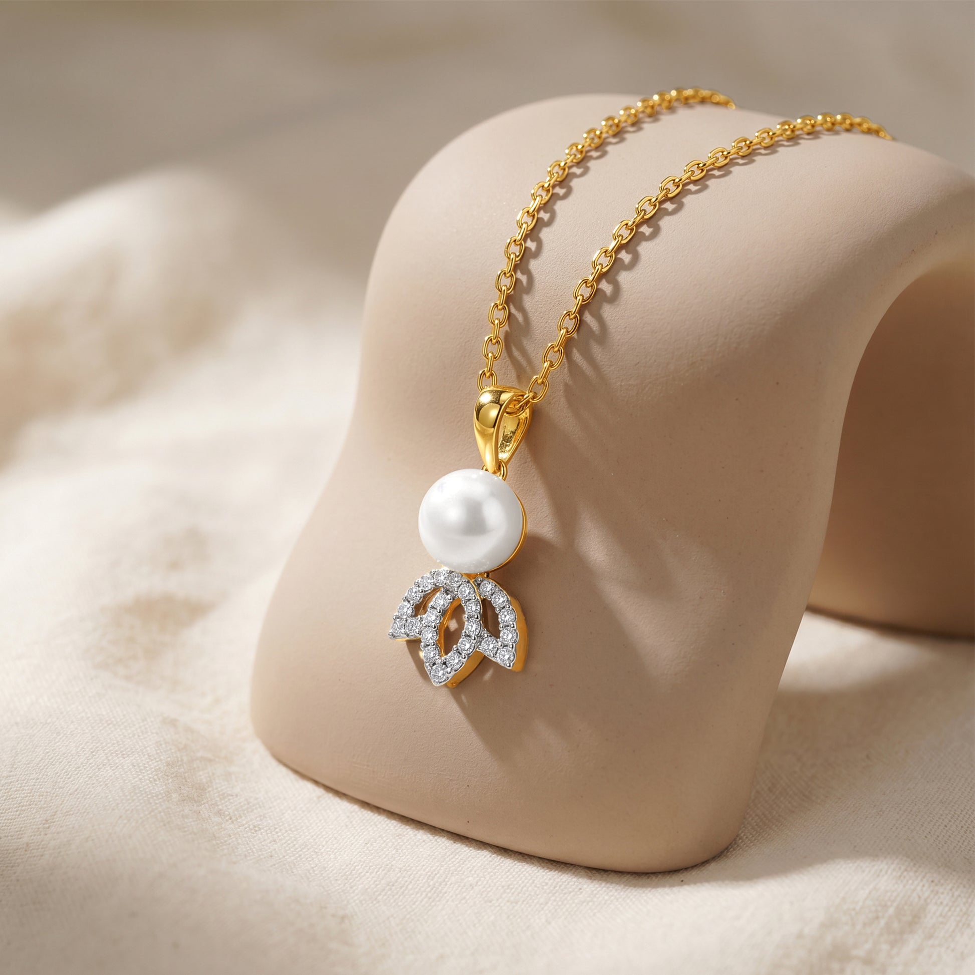 Gold Lupita Lab Grown Diamond Pendant