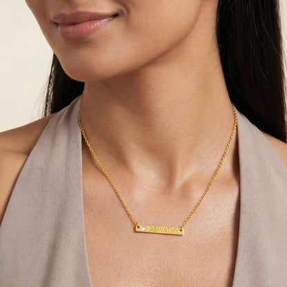 Personalised Gold Beautiful Lab Grown Diamond Necklace (9k)