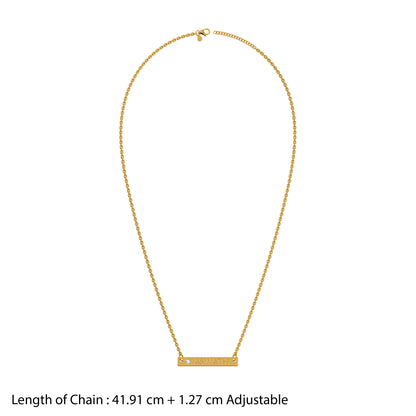 Personalised Gold Beautiful Lab Grown Diamond Necklace (9k)
