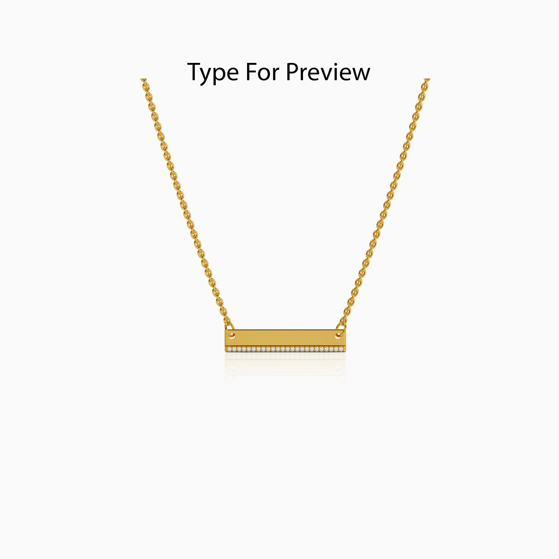 Personalised Gold Special Lab Grown Diamond Necklace (9k)