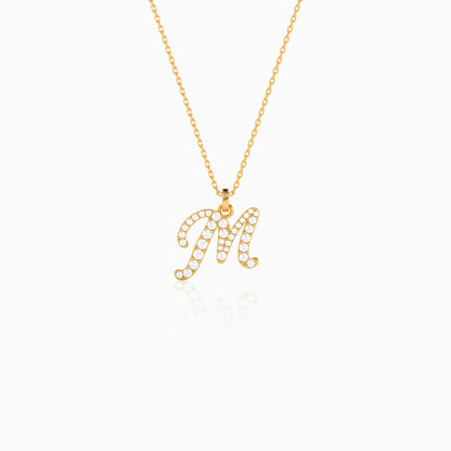 Personalised Gold Grace Lab Grown Diamond Initial Pendant