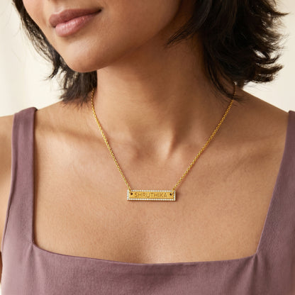 Personalised Gold Moment Lab Grown Diamond Necklace (9K)