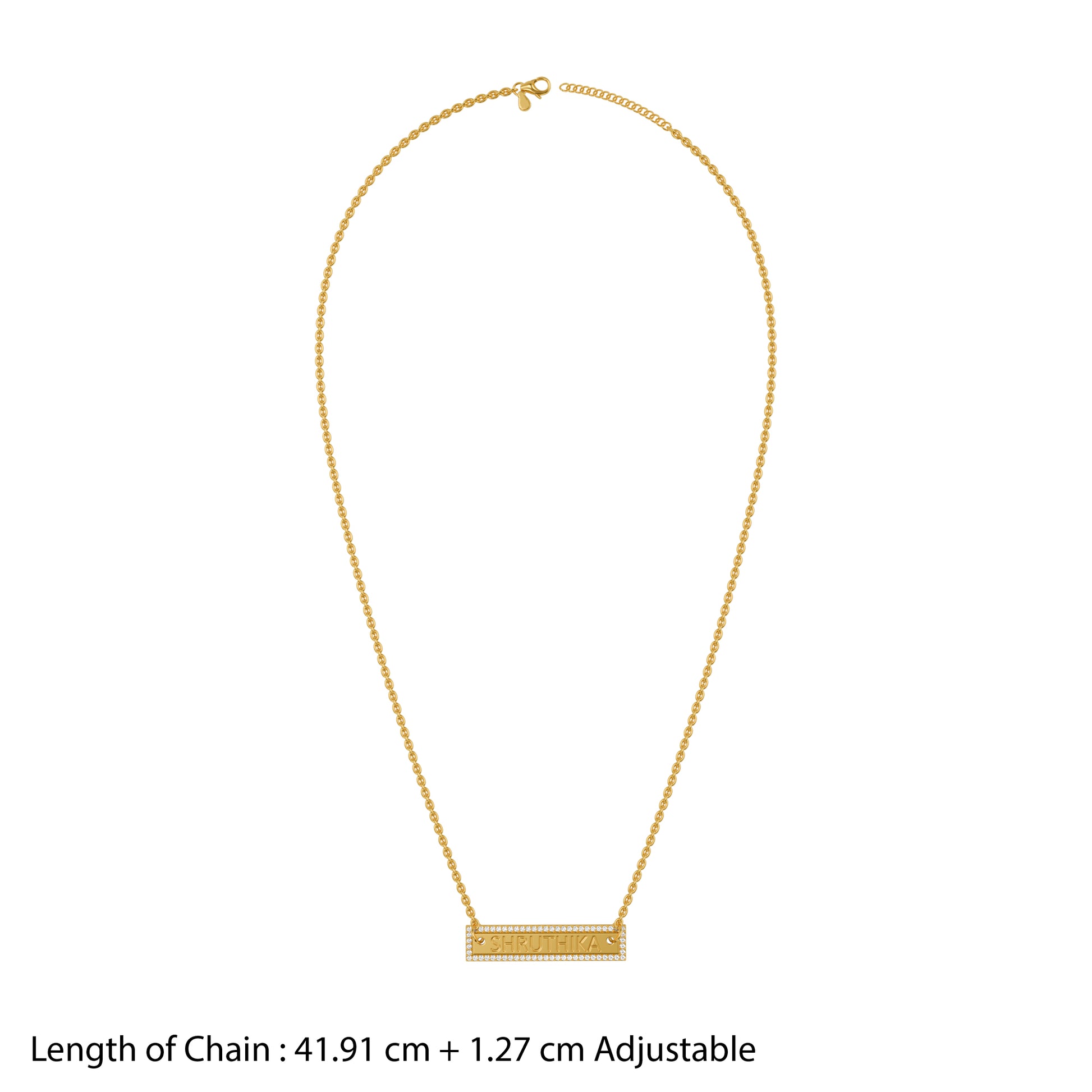 Personalised Gold Moment Lab Grown Diamond Necklace (9K)