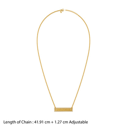 Personalised Gold Moment Lab Grown Diamond Necklace (9K)
