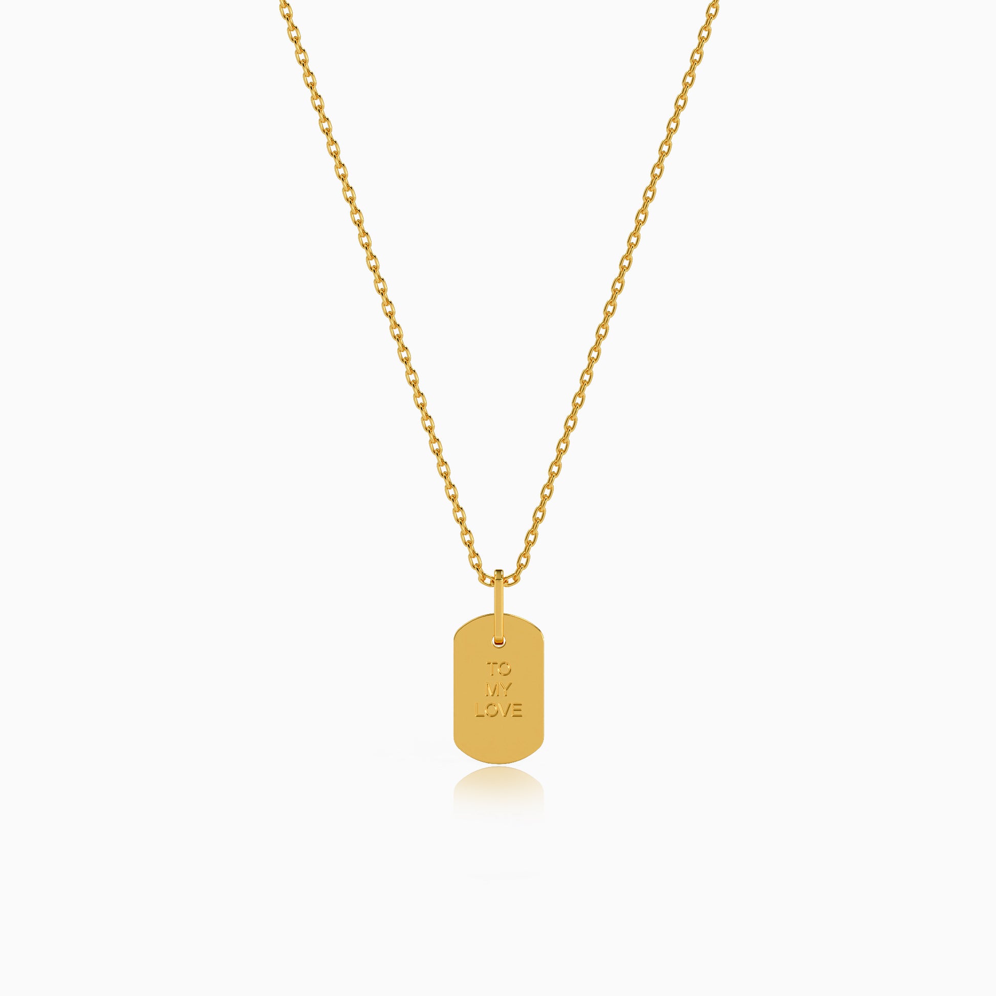 Personalised Gold Uniquely Yours Lab Grown Diamond Pendant (9K)