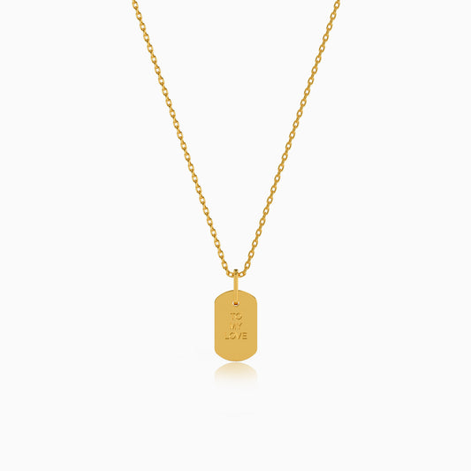 Personalised Gold Uniquely Yours Lab Grown Diamond Pendant (9K)
