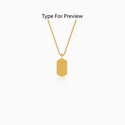 Personalised Gold Uniquely Yours Lab Grown Diamond Pendant (9K)