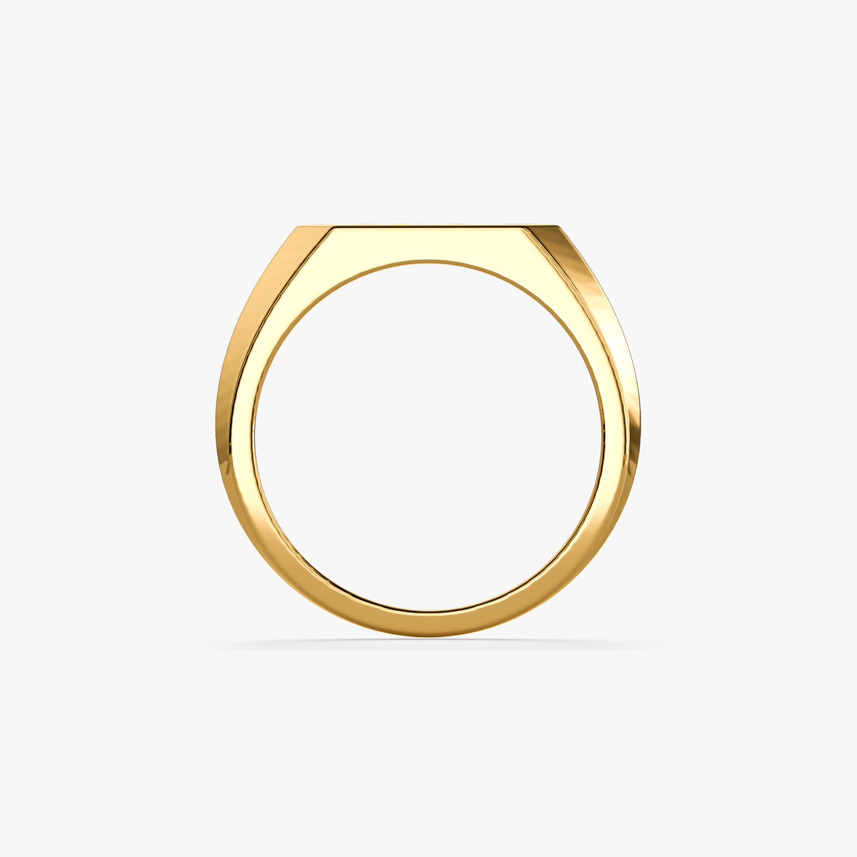 Personalised Gold Lucina Lab Grown Diamond Initial Ring (Size 12)