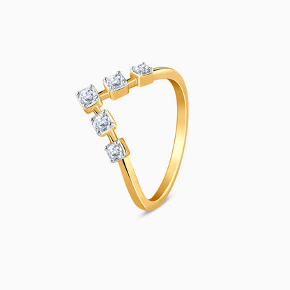 Gold Diadem Lab Grown Diamond Vanki Ring