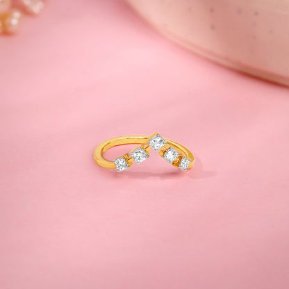 Gold Diadem Lab Grown Diamond Vanki Ring