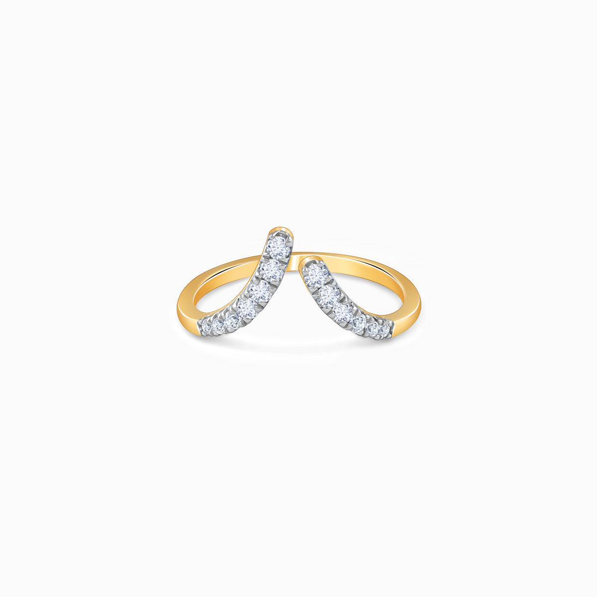 Gold Lunara Lab Grown Diamond Vanki Ring