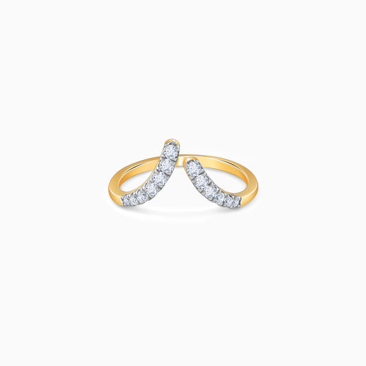 Gold Lunara Lab Grown Diamond Vanki Ring