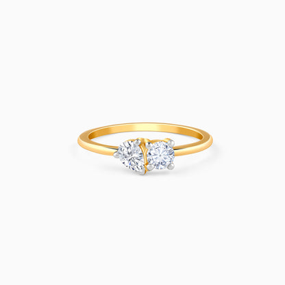 Gold Heartline Lab Grown Diamond Ring