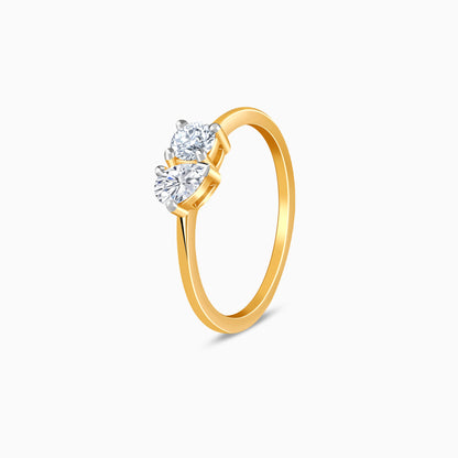 Gold Heartline Lab Grown Diamond Ring