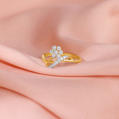 Gold Infinity Bloom Lab Grown Diamond Ring