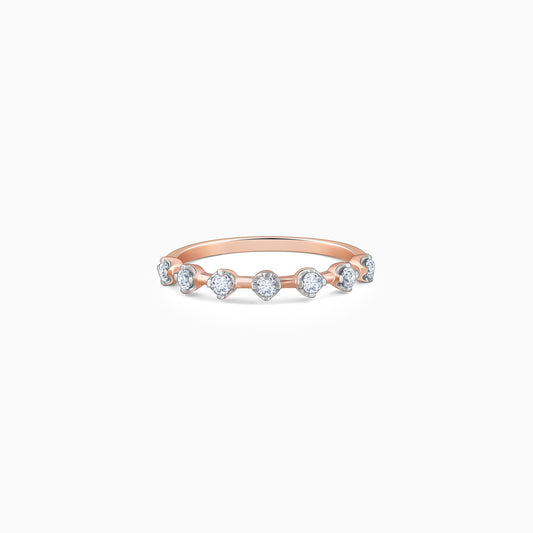 Rose Gold Halo Diamond Ring