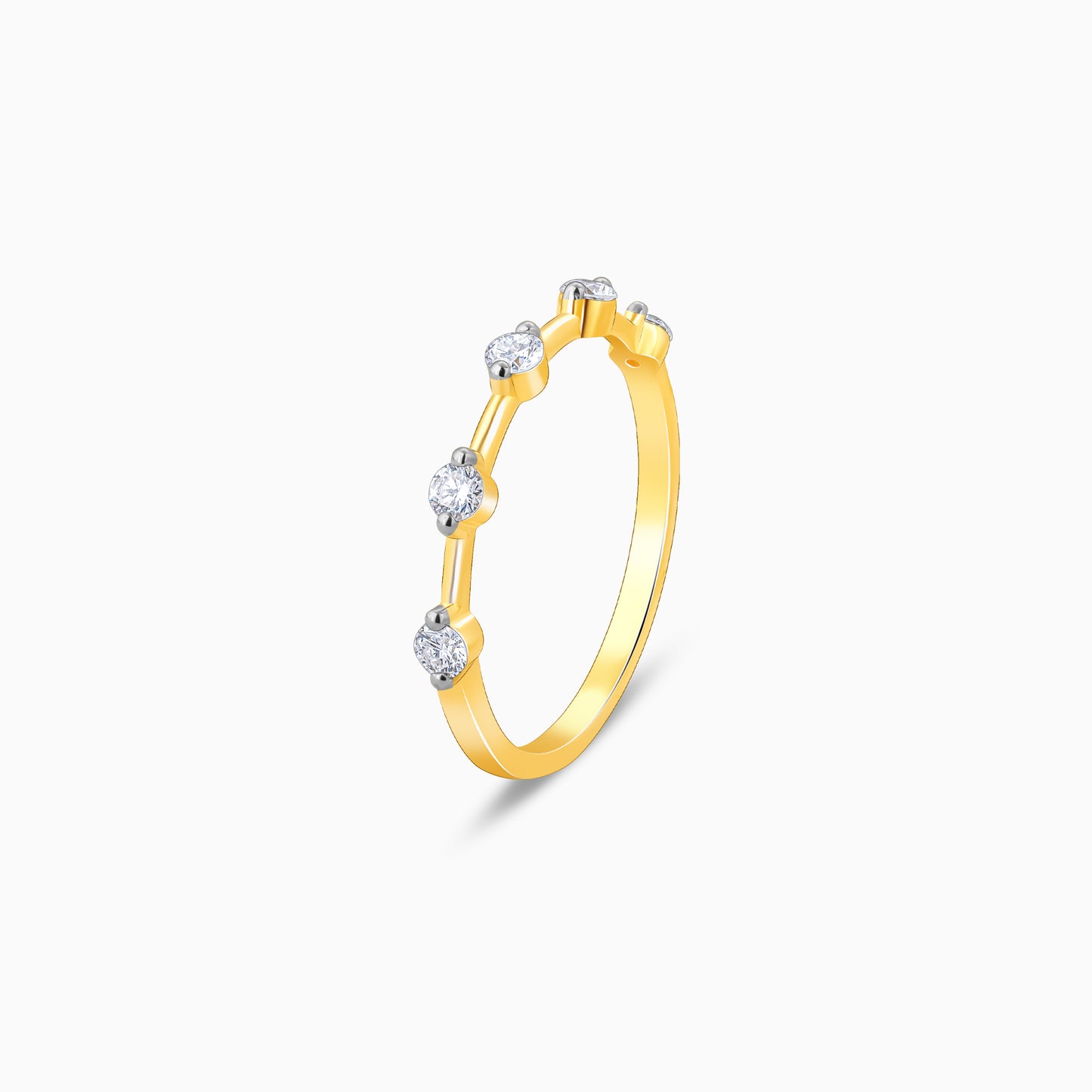 Gold Celestial Shimmer Diamond Ring
