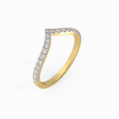 Gold Serene Valley Diamond Ring