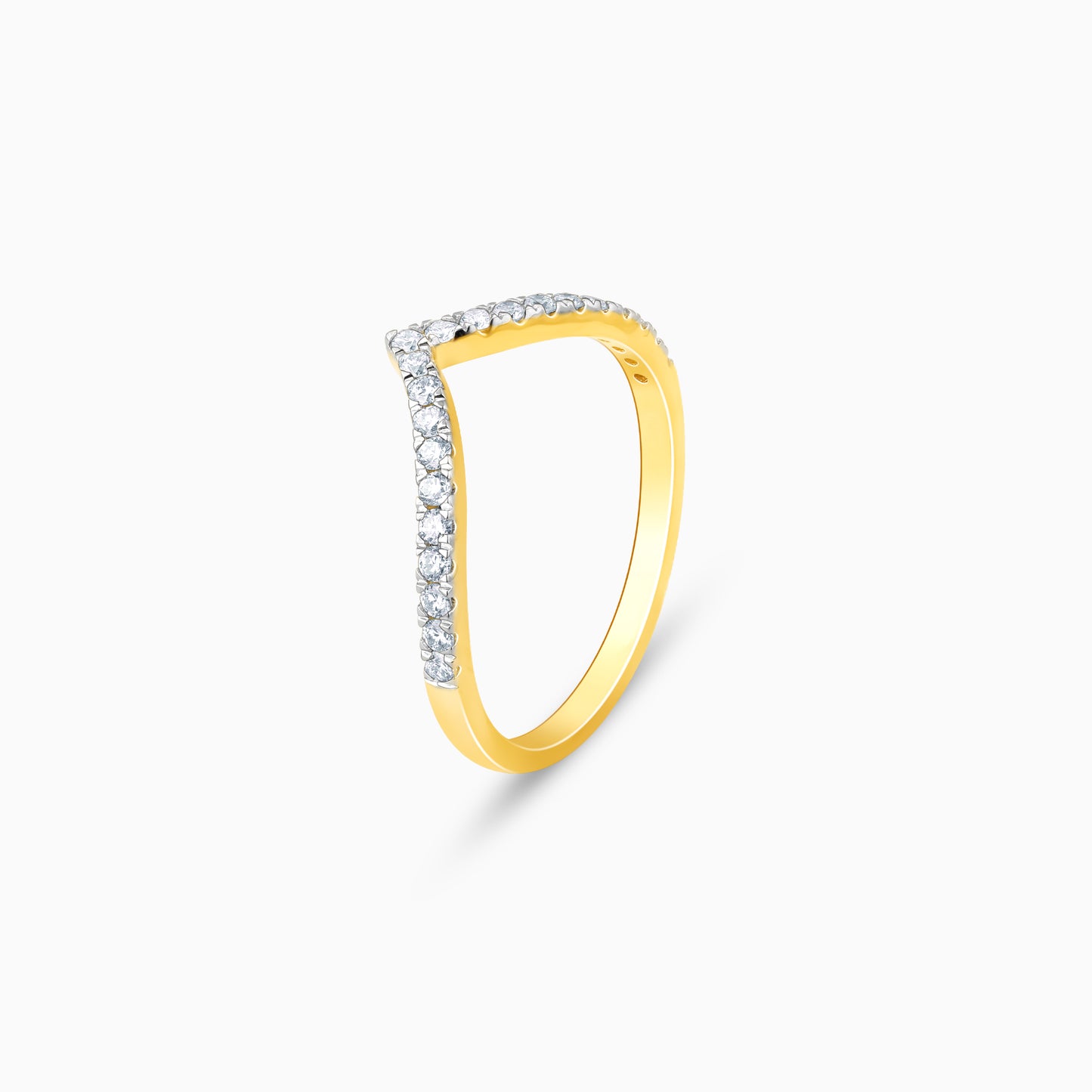 Gold Serene Valley Diamond Ring