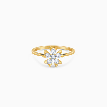 Gold Blooming Lab Grown Diamond Ring