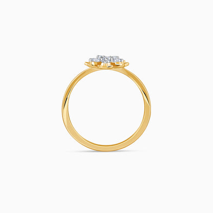 Gold Blooming Lab Grown Diamond Ring