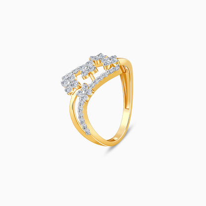 Gold Floral Vibe Lab Grown Diamond Ring