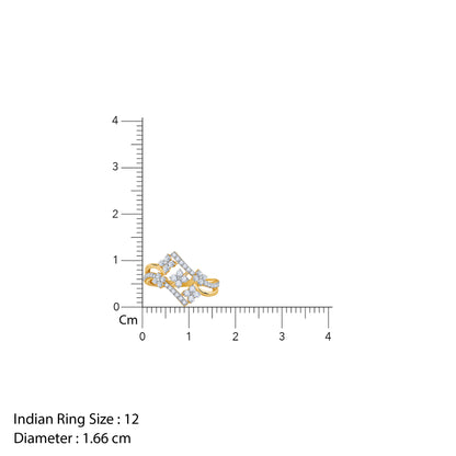 Gold Floral Vibe Lab Grown Diamond Ring