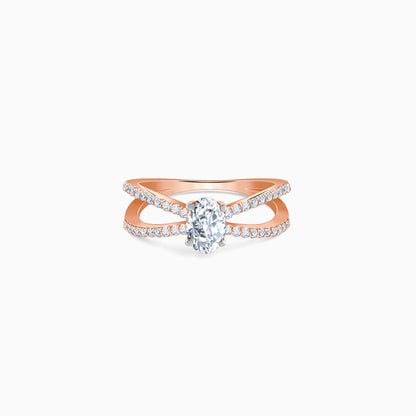 Rose Gold Twilight Celeste Lab Grown Diamond Ring