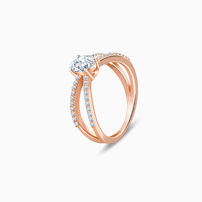 Rose Gold Twilight Celeste Lab Grown Diamond Ring