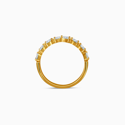 Gold Halo Line Lab Grown Diamond Ring (Size 12)