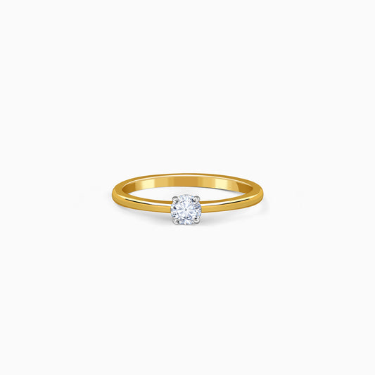 Gold Lucente Lab Grown Diamond Ring