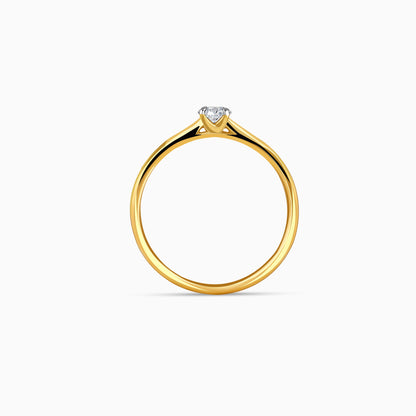 Gold Lucente Lab Grown Diamond Ring