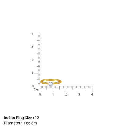 Gold Lucente Lab Grown Diamond Ring