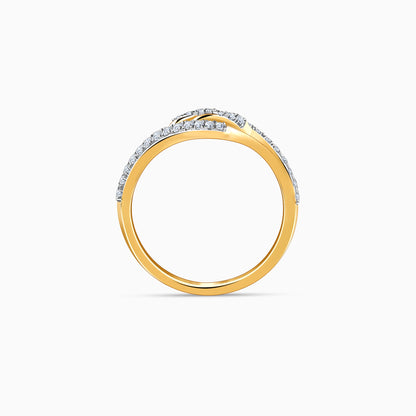 Gold Wavelet Lab Grown Diamond Ring