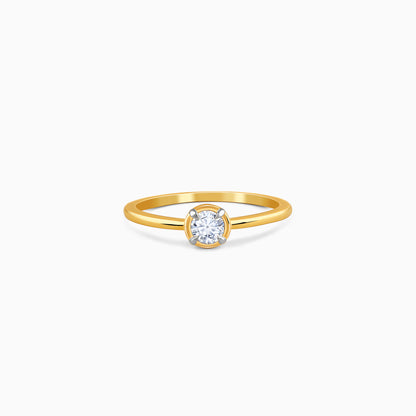 Gold Classy Gleam Lab Grown Diamond Ring