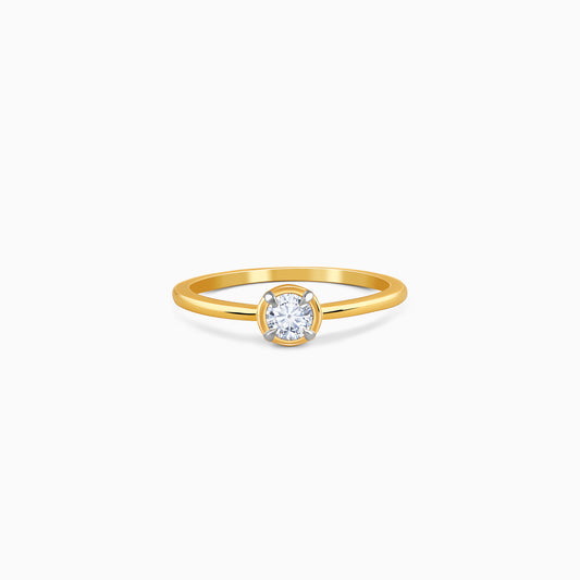 Gold Classy Gleam Lab Grown Diamond Ring