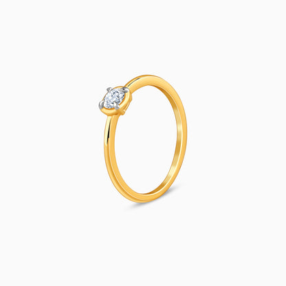 Gold Classy Gleam Lab Grown Diamond Ring