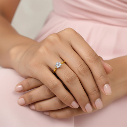 Gold Radiapetal Lab Grown Diamond Ring
