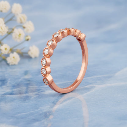 Rose Gold Timeless Loop Lab Grown Diamond Ring