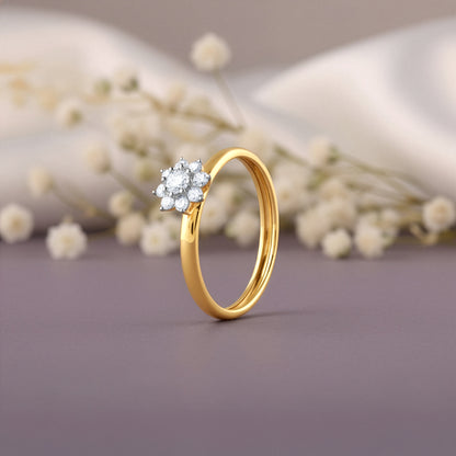 Gold Blooming Grace Lab Grown Diamond Ring