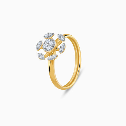 Gold Bloom Burst Lab Grown Diamond Ring